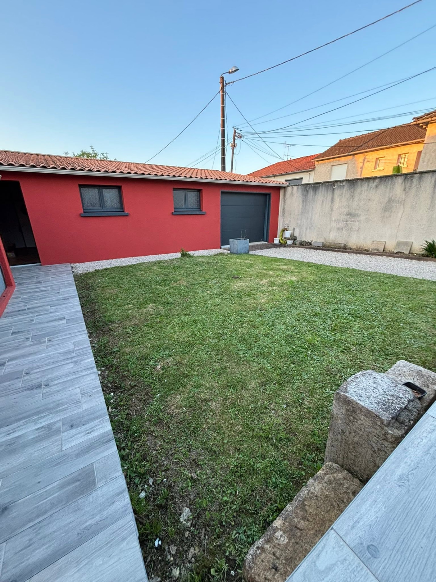 Le même jardin avant aménagement